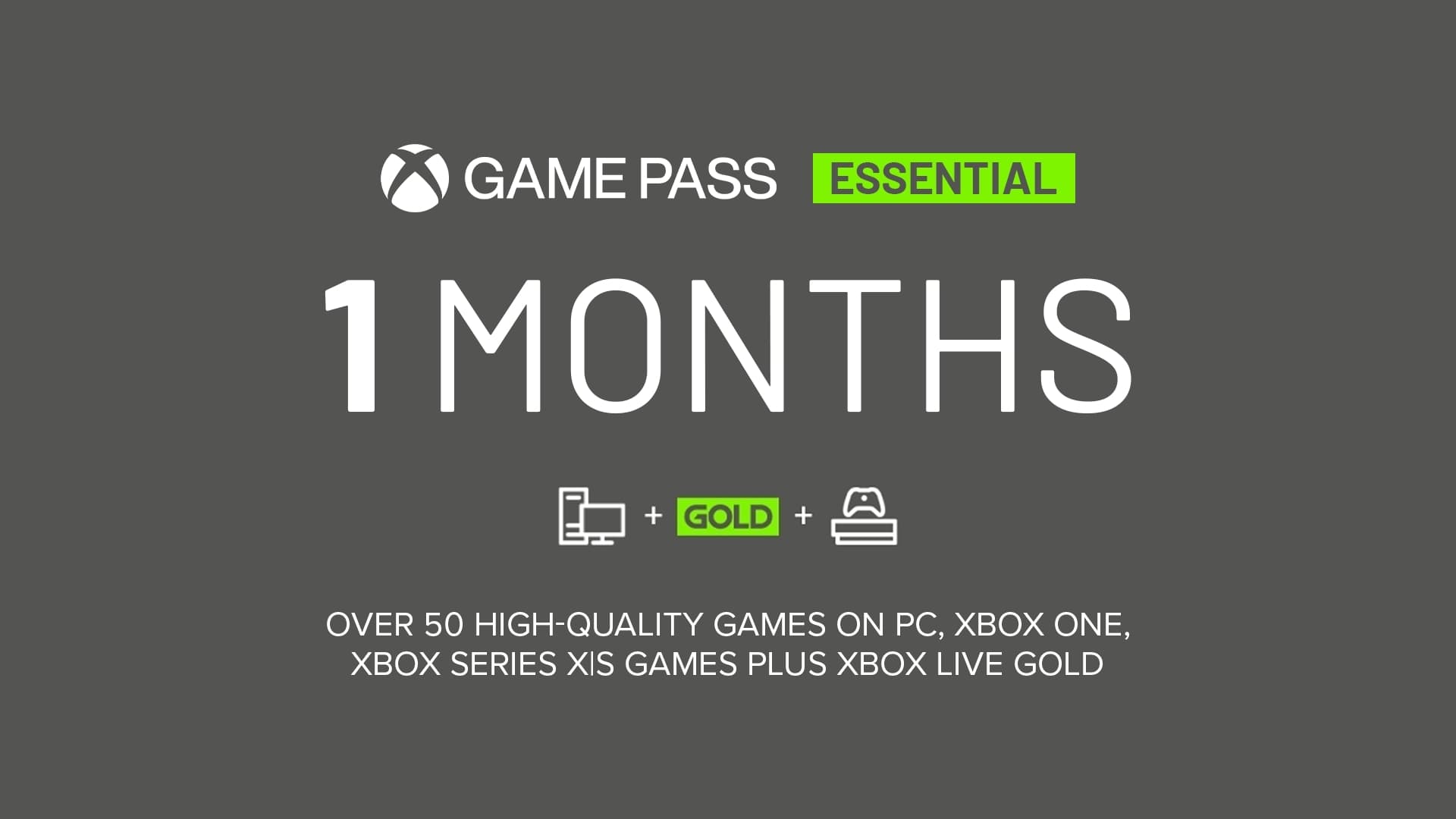 Xbox Game Pass Essential - 1 Month
