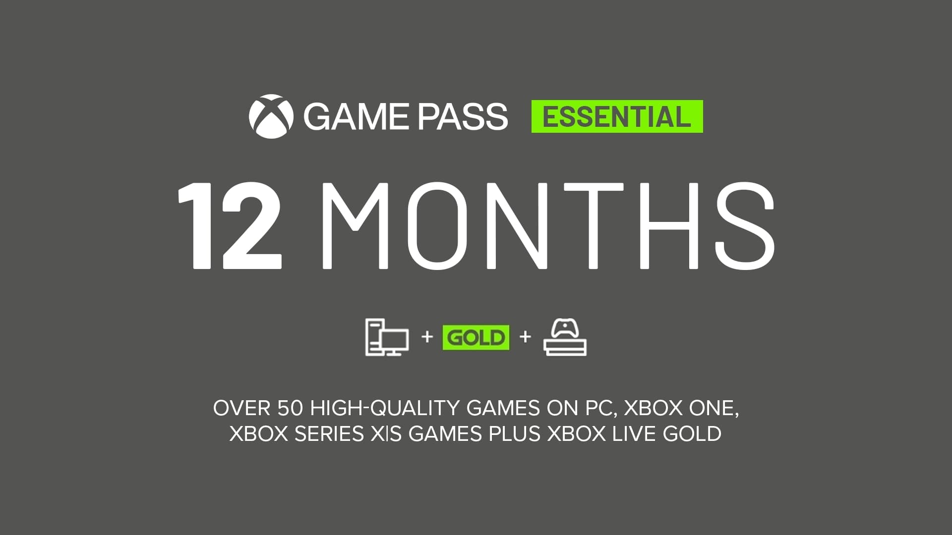 Xbox Game Pass Essential - 12 Months