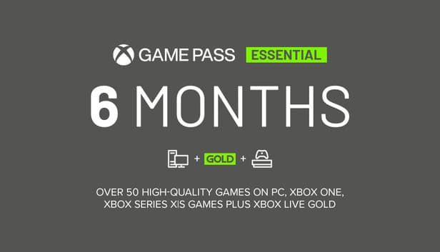 Xbox Game Pass Essential - 6 Months